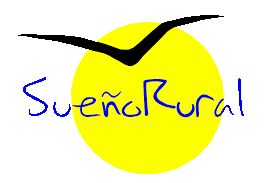 Logo de Sueño Rural con círculo amarillo y pájaro negro volando, emblema turístico de la Sierra de Francia.