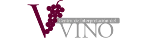 Centro de Interpretación del Vino. Logo con racimo de uva morada y letra V estilizada en marrón.