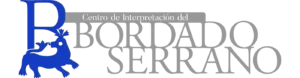 Logo Centro de Interpretación del Bordado Serrano, con figura de jabalí azul y texto gris